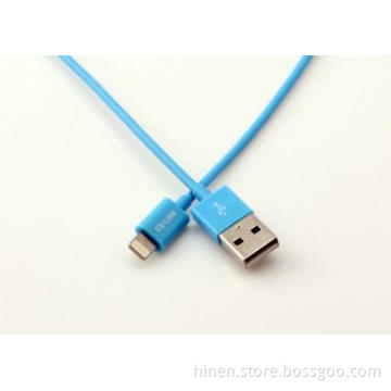 Blue color fashionable lightning to USB cable